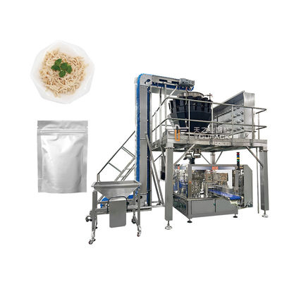 Thực phẩm tươi Thẻ bánh thịt Máy đóng gói nhiều đầu Đánh nặng mực Tôm ếch Abalone Zipper Bag Máy đóng gói tự động