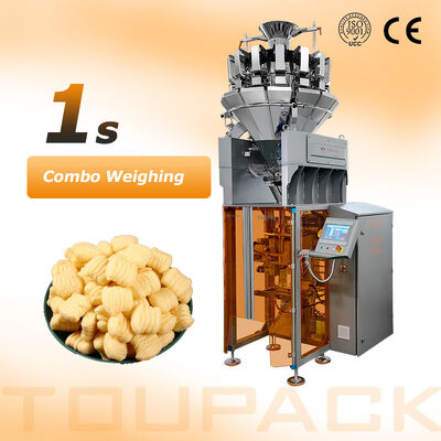 Máy đóng dấu dạng đứng tốc độ cao với cân định lượng nhiều đầu (80-200 bao/phút)