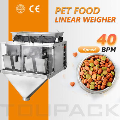 Máy đóng gói túi Doy tự động Phù hợp với cân tuyến tính dành cho vật liệu dạng hạt thức ăn khô dành cho thú cưng cao cấp