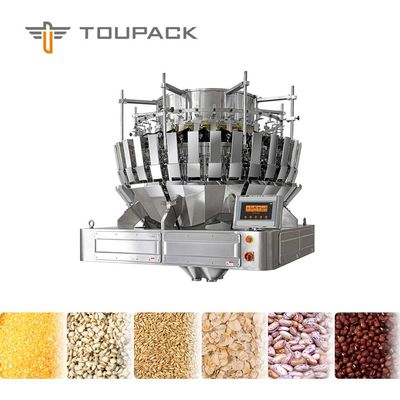 Ngũ cốc Đậu nành Ngũ cốc Băng tải đóng gói nhiều đầu Máy cân tự động