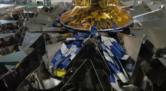 Máy cân thực phẩm dạng gói dài 70 túi / phút