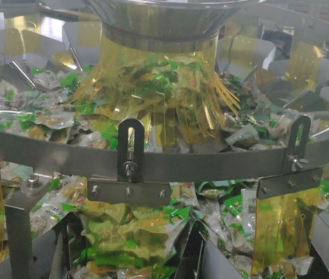 Máy đóng gói cân nhiều đầu 120 P / M SUS 304 cho hạt quả hạch