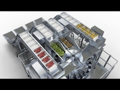 Máy đóng gói cân định lượng đa đầu cho sản phẩm hỗn hợp trái cây sấy khô 4 trong 1